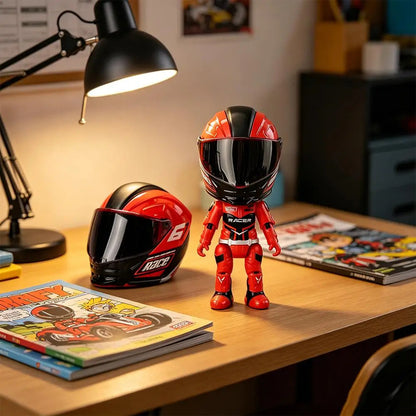 Figurka CHIBI Czerwony Motocyklista