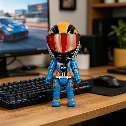 Figurka CHIBI Niebieski Motocyklista