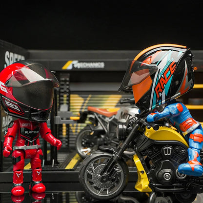 Figurka CHIBI Czerwony Motocyklista