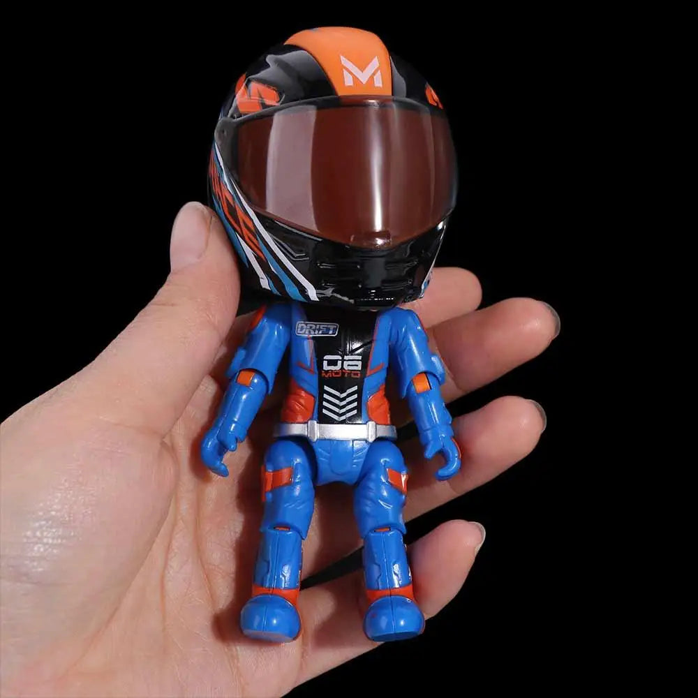 Figurka CHIBI Niebieski Motocyklista